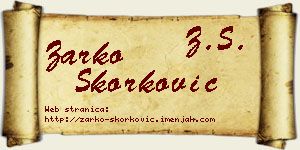 Žarko Skorković vizit kartica